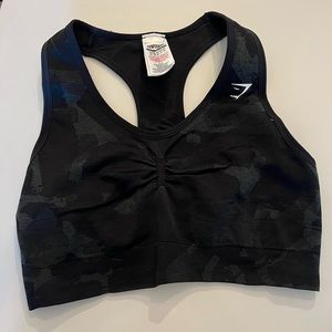 Adapt Seamless Camo Sports Bra - Black M